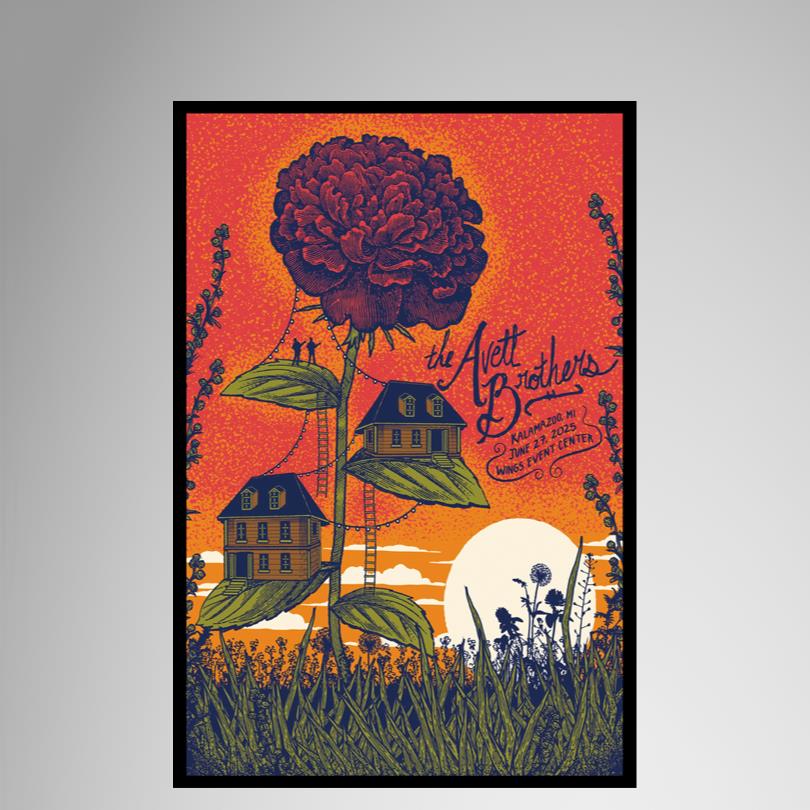 Avett Brothers Concert Poster Ohio