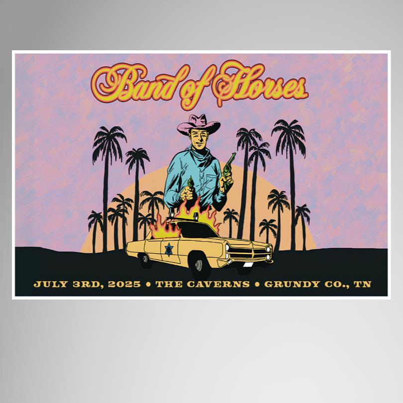 Band of Horses 2025 Tour Poster