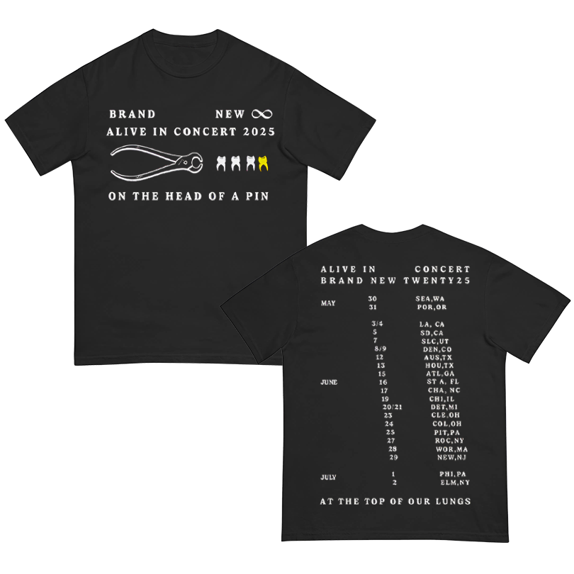 Brand New Concert Merch 2025