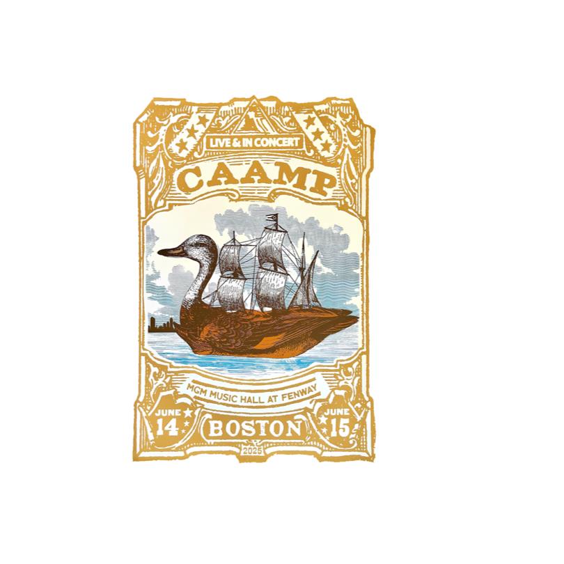 Caamp Tour 2025 Boston MA Poster