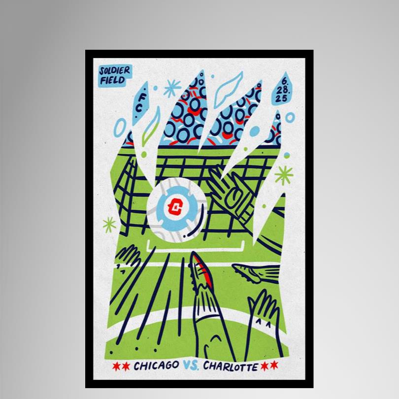 Chicago Fire FC Game Day Poster