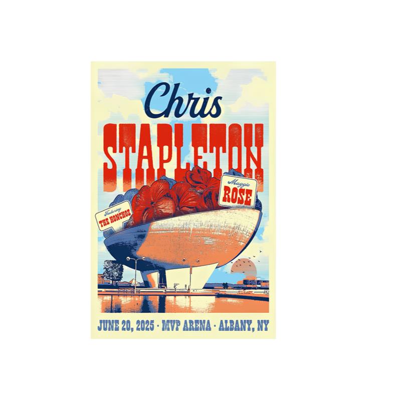 Chris Stap Leton Tour 2025 Albany NY Poster