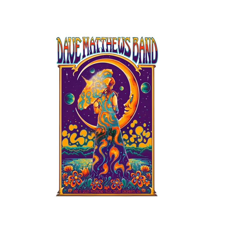 Dave Matthews Band Cincinnati OH June 13 2025 Poster