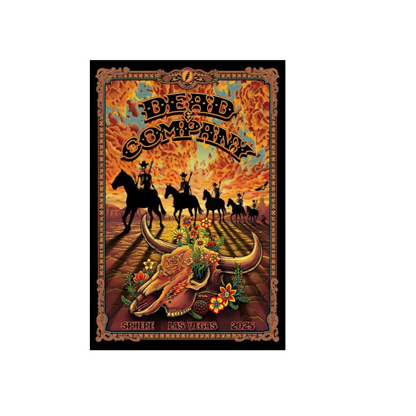 Dead & Company Tour 2025 Sphere Lasvegas Show Poster