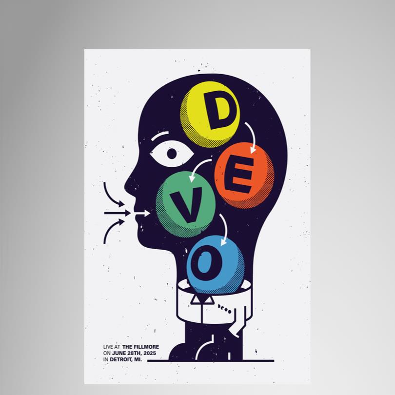 Devo Detroit MI Poster 2025