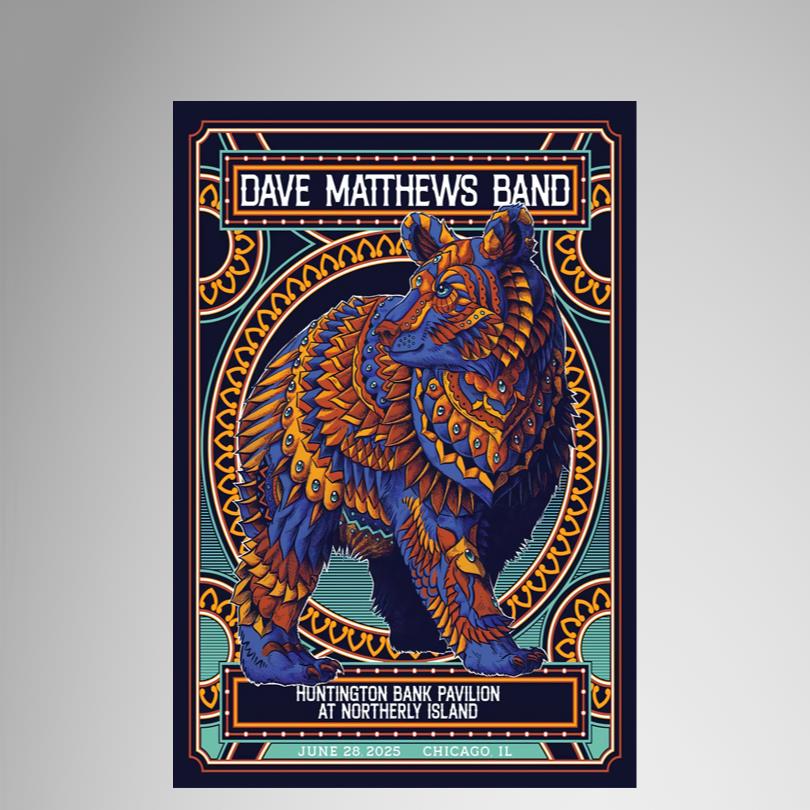 DMB Chicago Concert Poster