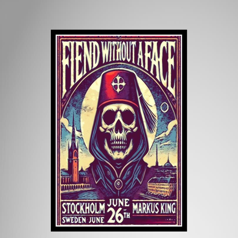 Fiend Without A Face Stockholm Sweden June 26 2025 Poster