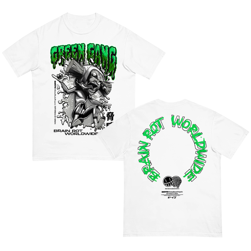 Green Brush Head Character Shirt