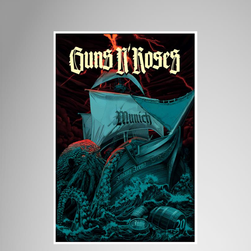 Guns N Rose Alliane Arena June 20 2025 Poster