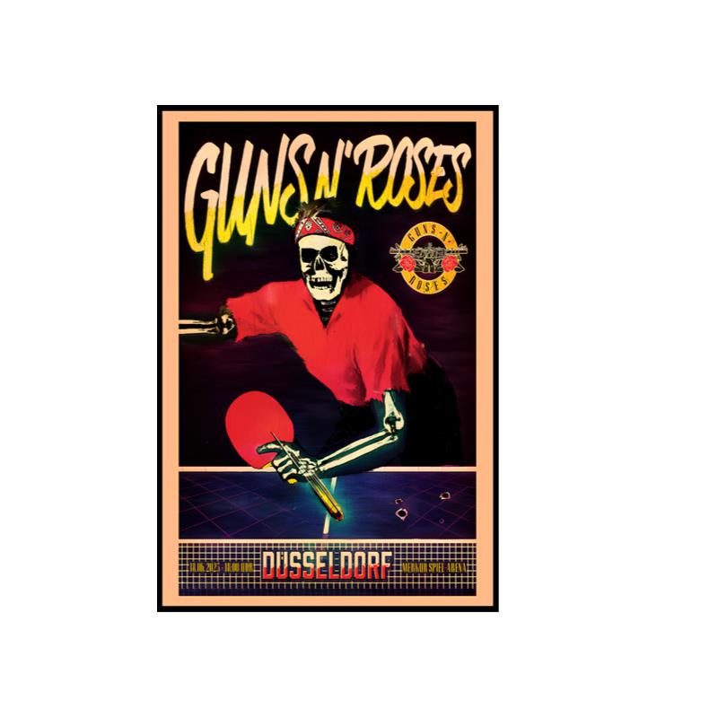 Guns N Roses Tour 2025 Merkur Spiel Arena Poster