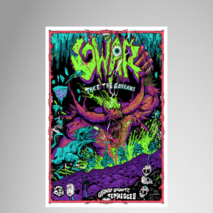 Gwar Tour 2025 Grundy County Tennessee Poster