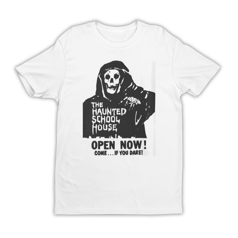 I Ron Fortress Records The Haunted School House Horror Movie Tee