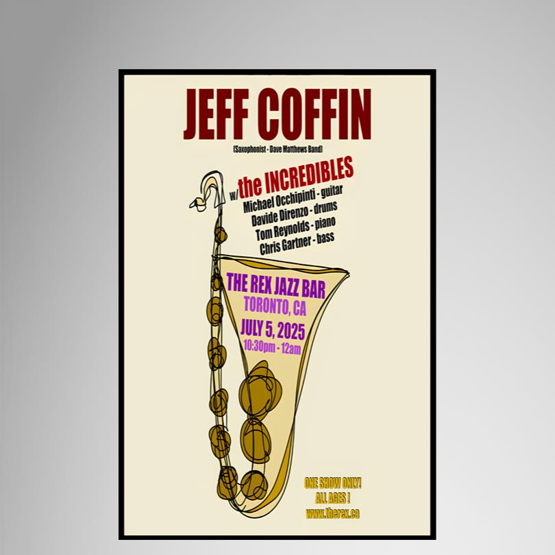 Jeff Coffin Canada Tour Poster