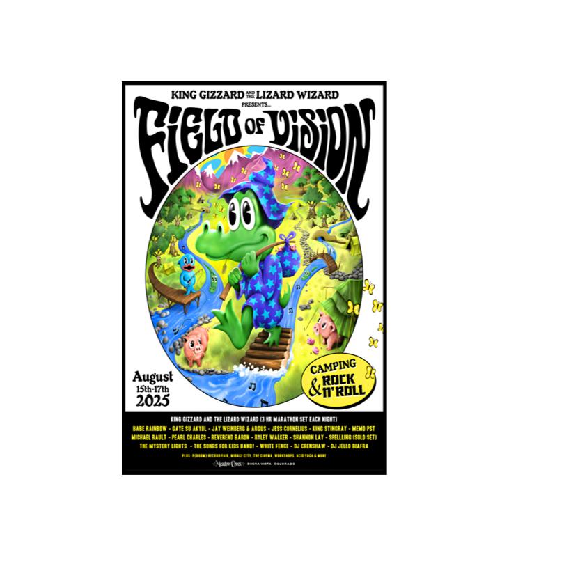 King Gizzard & The Lizard Wizard Tour 2025 Buena Vista CO Poster