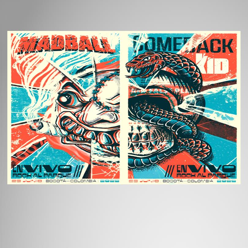 Madball Tour 2025 Bogotá Colombia Poster