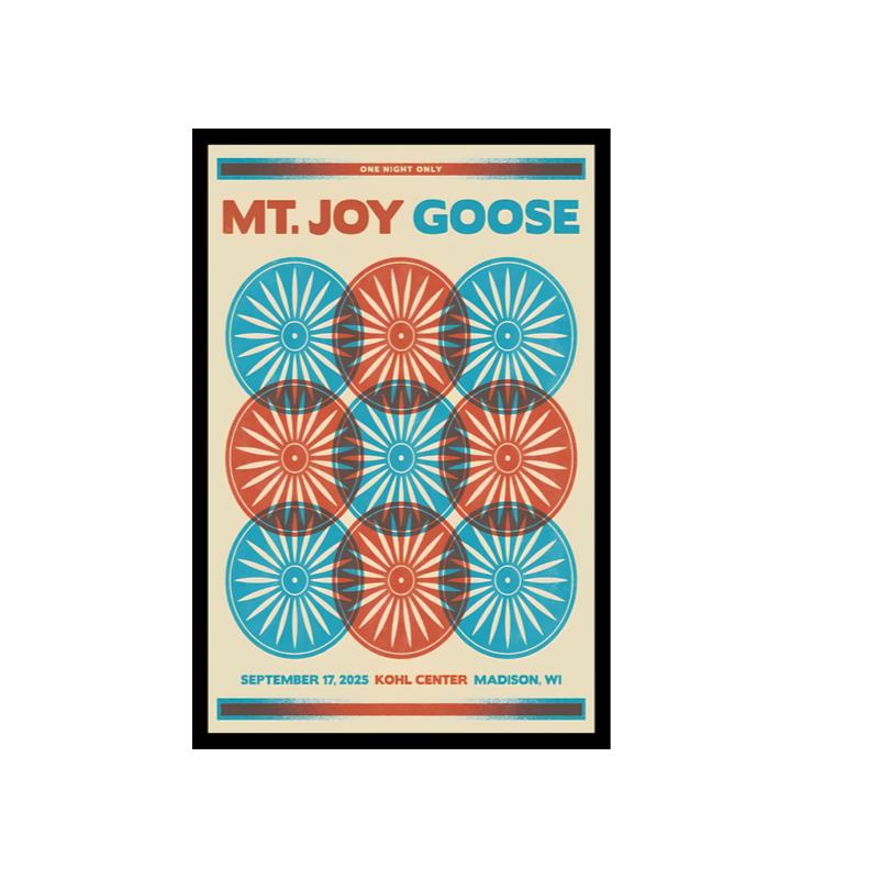 Mt. Joy And Goose Madison WI Sept 17 2025 Poster