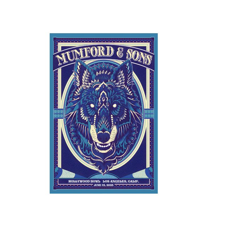 Mumford And Sons June 12 2025 Los Angeles Galif Poster