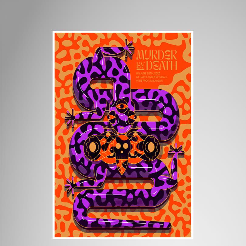 Murder By Death June 20 2025 Michigan Poster