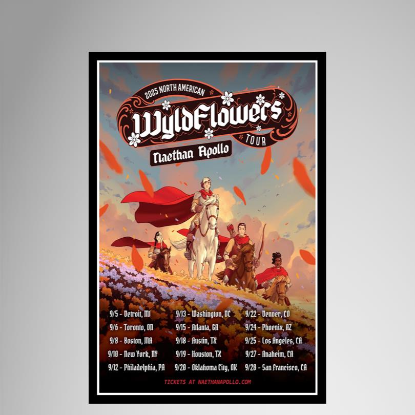 Naethan Apollo 2025 North American Tour Poster