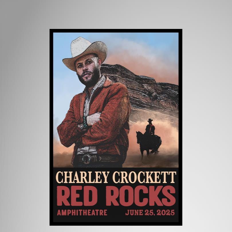 New Poster Charley Crockett Jun 25 2025 Morrison CO