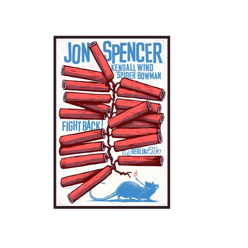 New Poster Jon Spencer June 15 2025 Lido Berlin