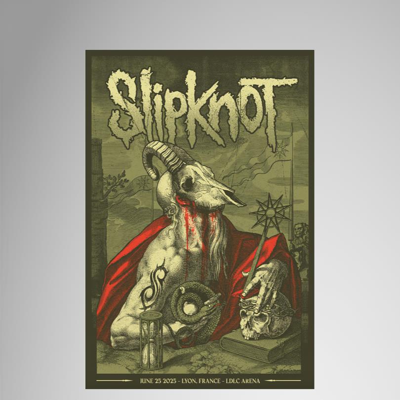 New Poster Slipknot Jun 25 2025 LDLC Arena Lyon France