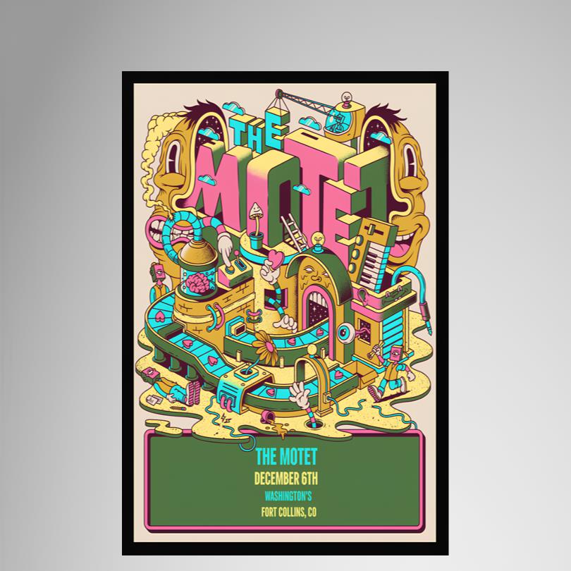 New Poster The Motet December 6 Fort Collins CO