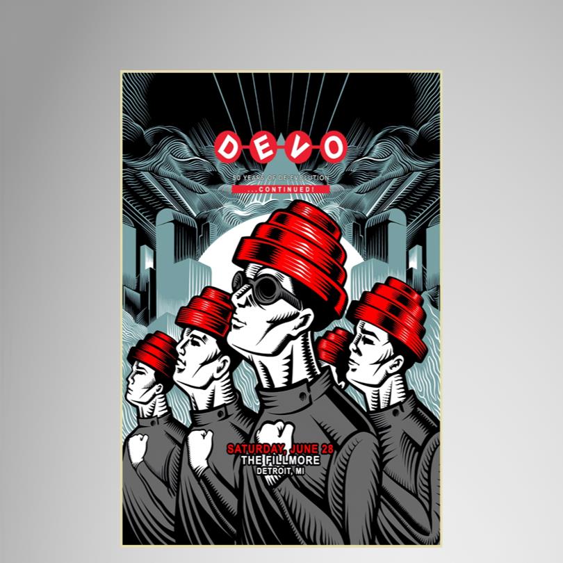 Official Devo Fillmore Detroit Print
