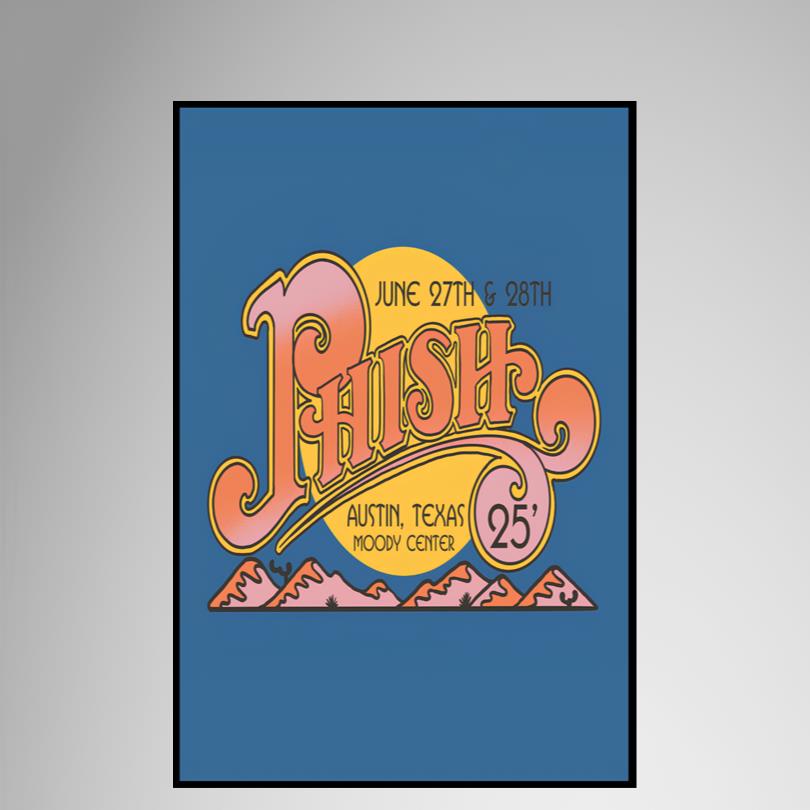 Phish 2-Night Show Poster Austin