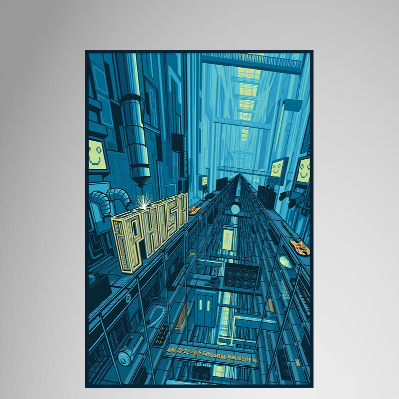 Phish Tour 2025 Manchester NH Poster