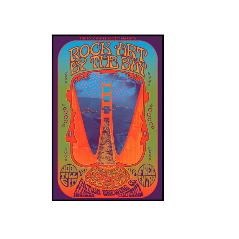 Rock Art By The Bay July 12 2025 Faction Brewing Co Poster