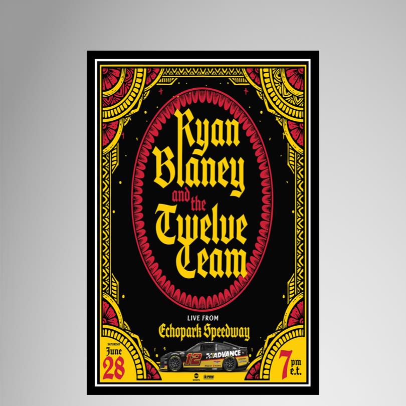 Ryan Blaney Race Day Poster