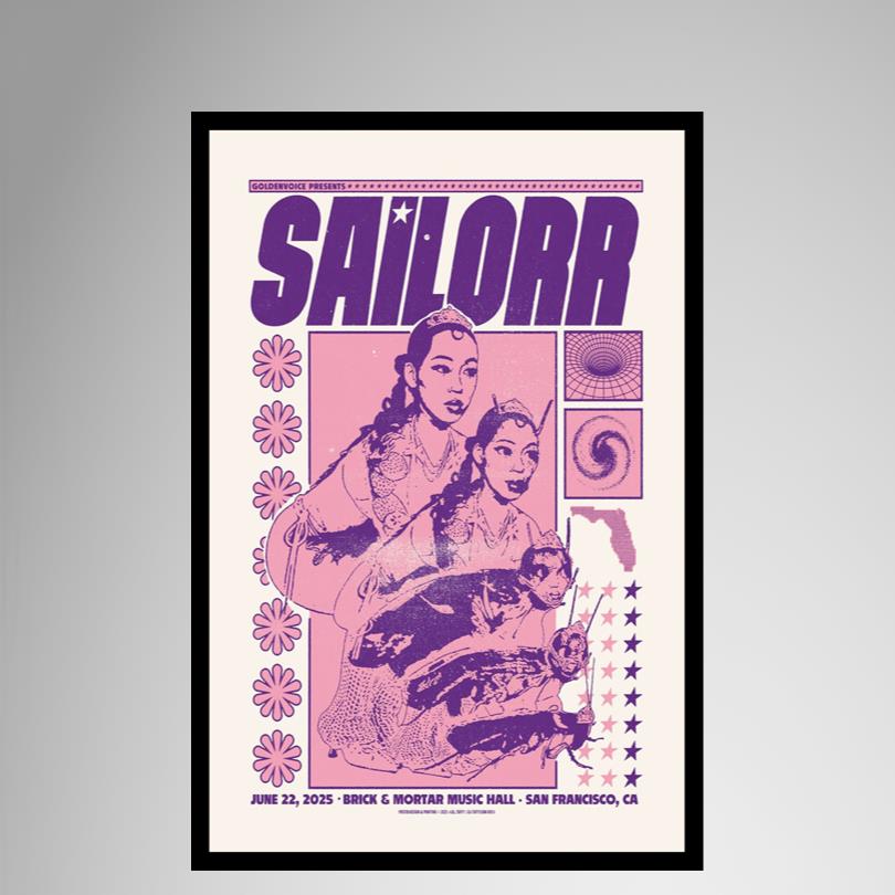 Sailorr Tour 2025 San Francisco CA Poster