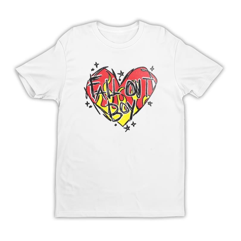 Scratch Heart Logo Fall Out Boy Tee