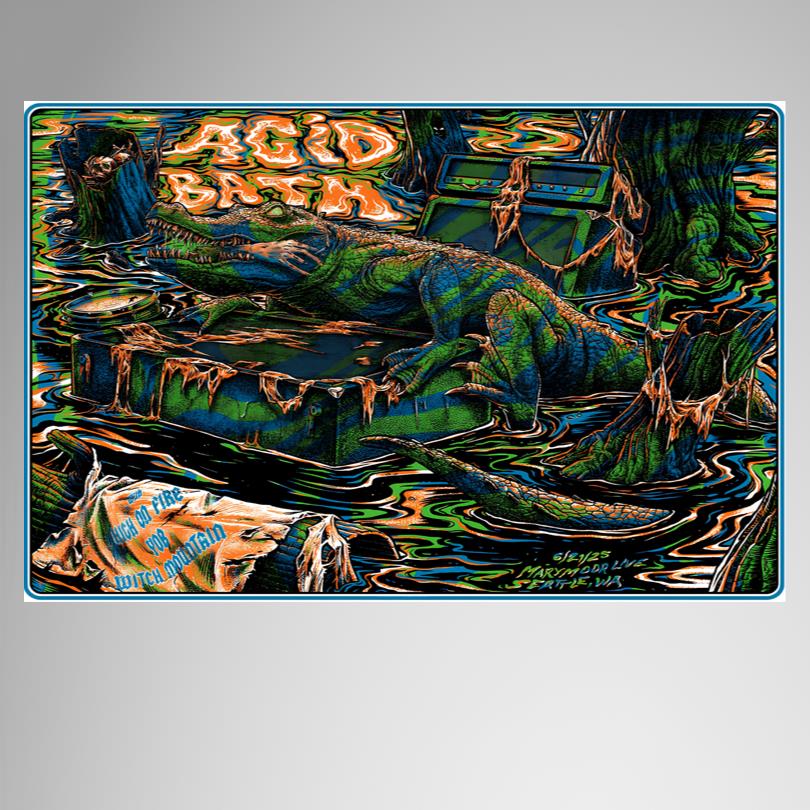 Show Poster Acid Bath Seattle WA June 21 2025