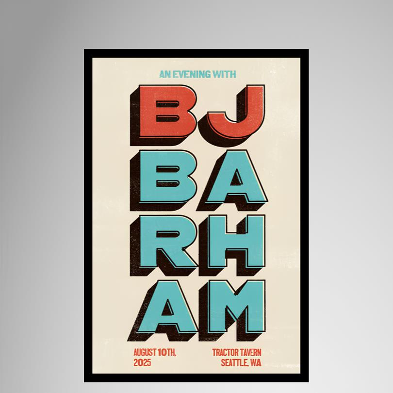 Show Poster BJ Bar Ham August 10 2025 Seattle WA