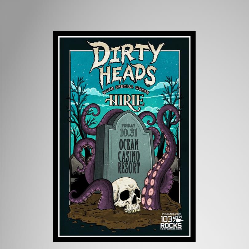 Show Poster Dirty Head Oct 31 2025 Ocean Casino