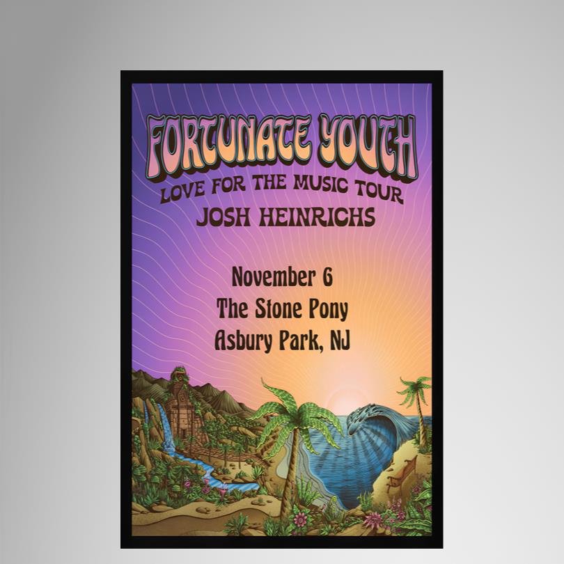 Show Poster Fortunate Youth November 6 2025 Asburi Park NJ