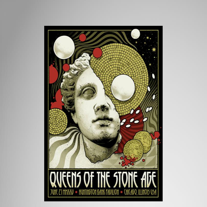Show Poster Queens Of The Stone Age Chicago IL Jun 21 2025