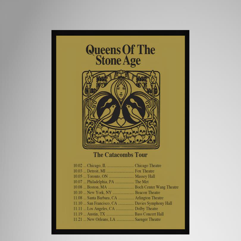 Show Poster Queens Of The Stone Age The Cataccombs Tour 2025