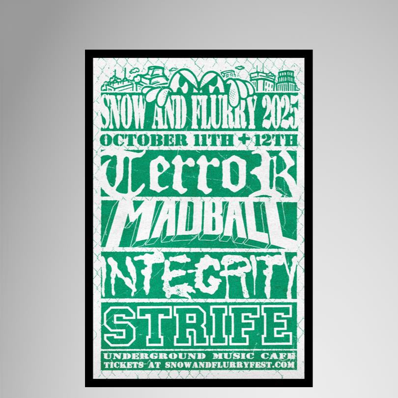 Snow And Flurry Fest Tour 2025 Underground Music Cafe Poster
