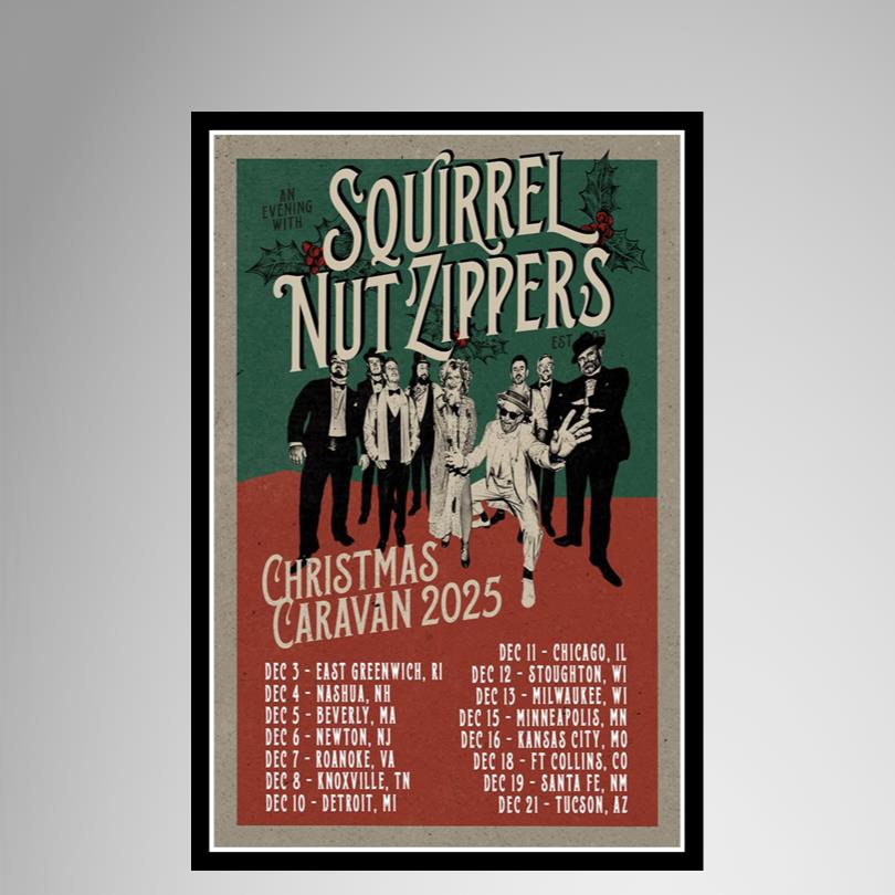 Squirrel Nut Zippers Christmas Caravan Tour Poster 2025