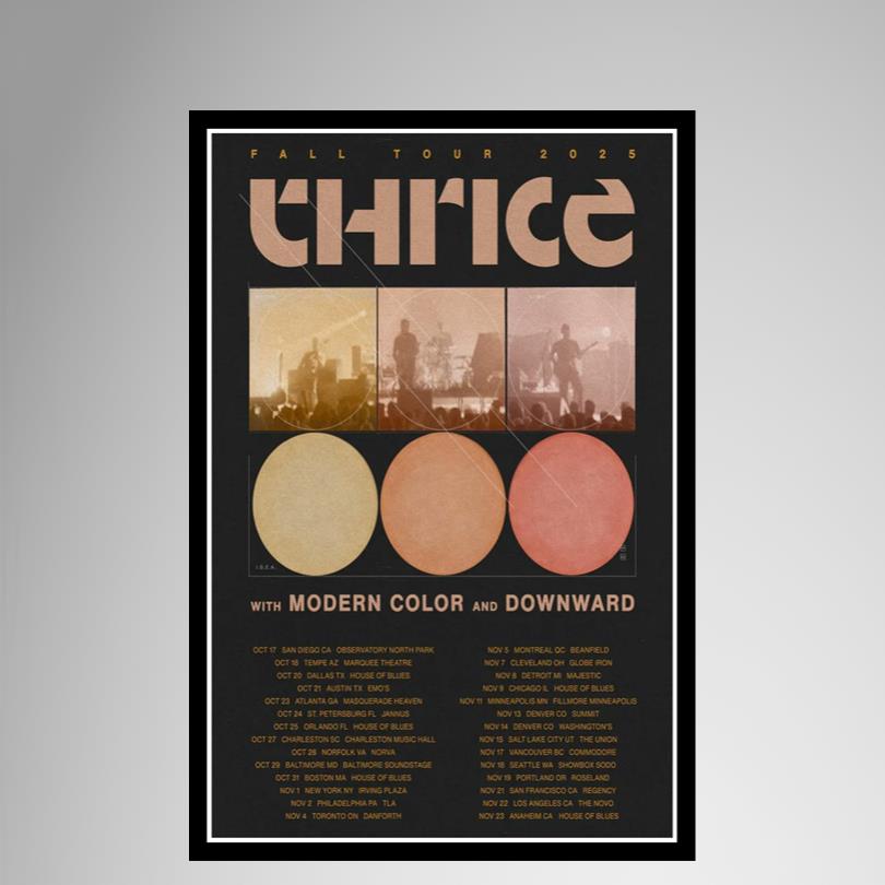 Thrice Fall Tour 2025 Poster