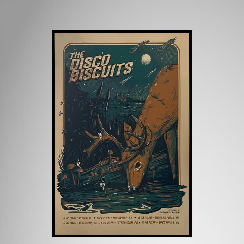 Tour 2025 The Dissco Biscuits Poster