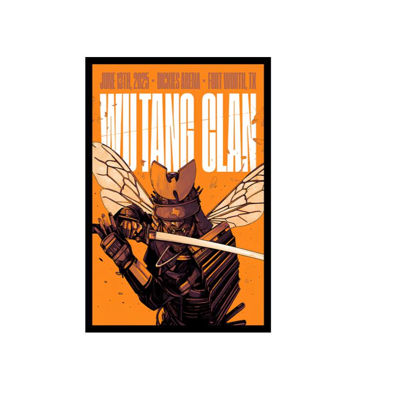 Wu Tang Clan June 13 2025 Dickies Arena Show Poster