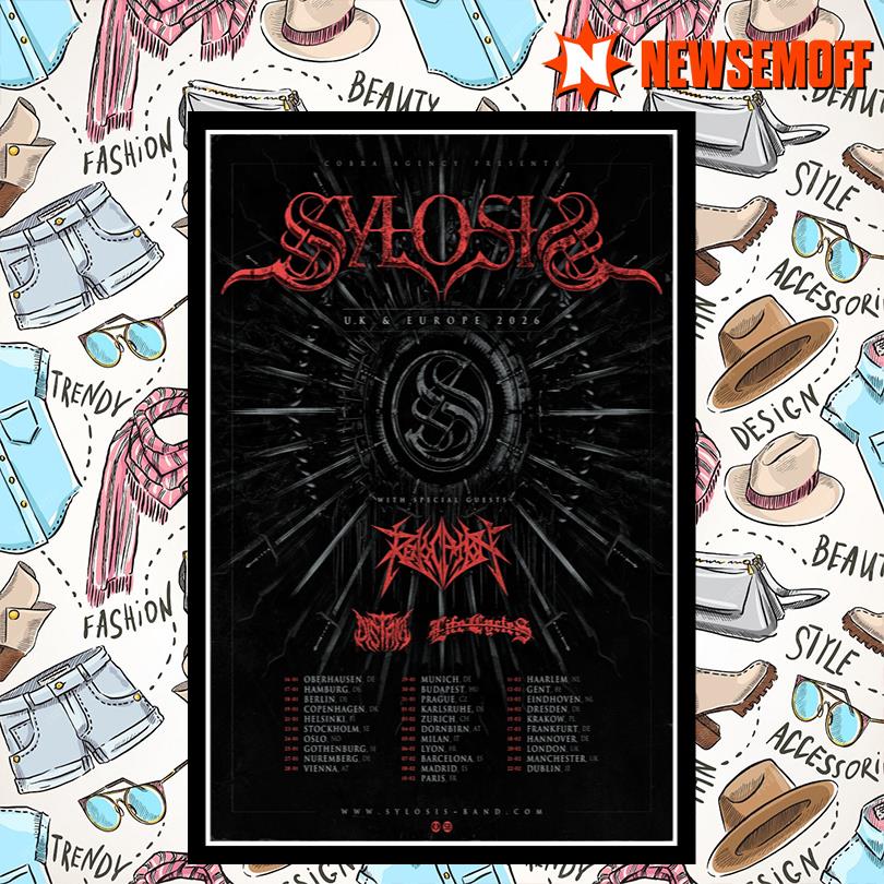 2026 Sylosis Metal Tour Poster