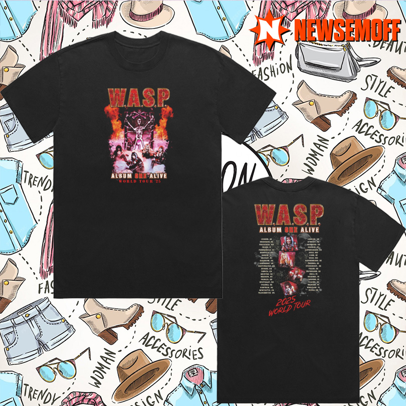 Album One Alive Band World Tour 2025 Official T-Shirt