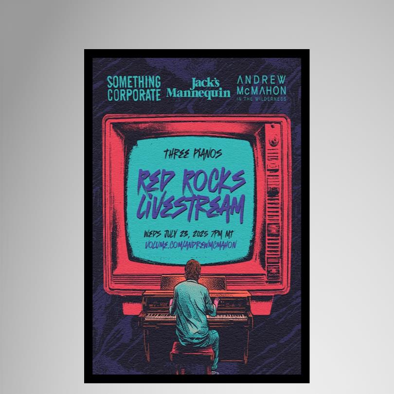 Andrew McMahon Red Rocks Poster 2025