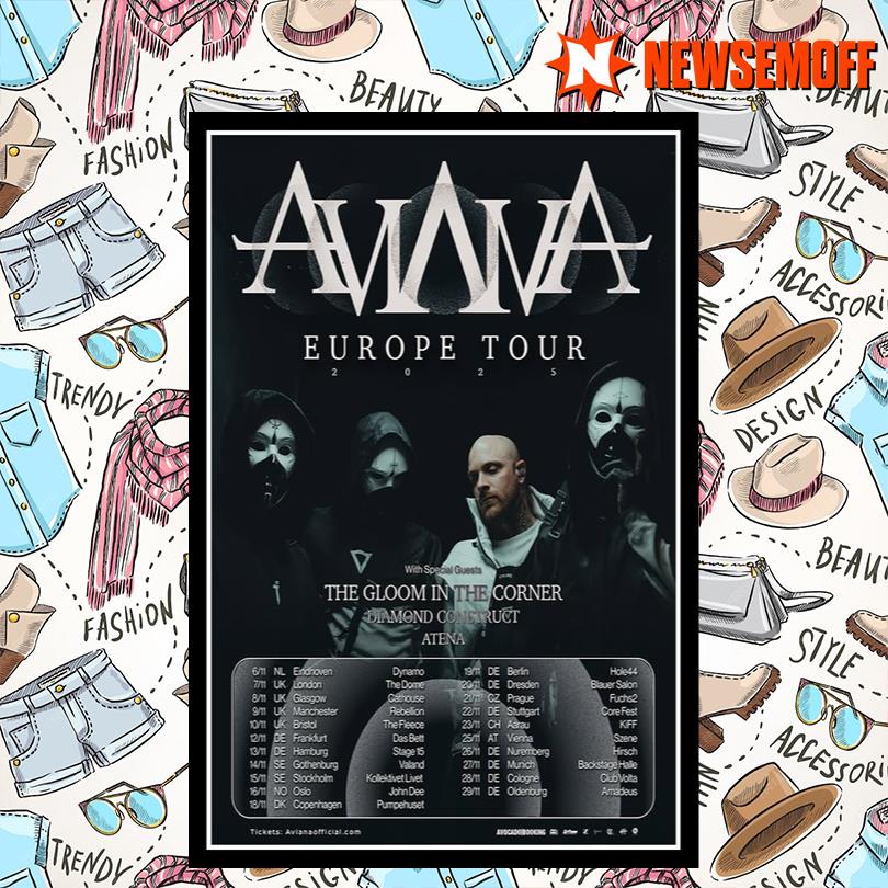 Aviana European Tour 2025 Poster