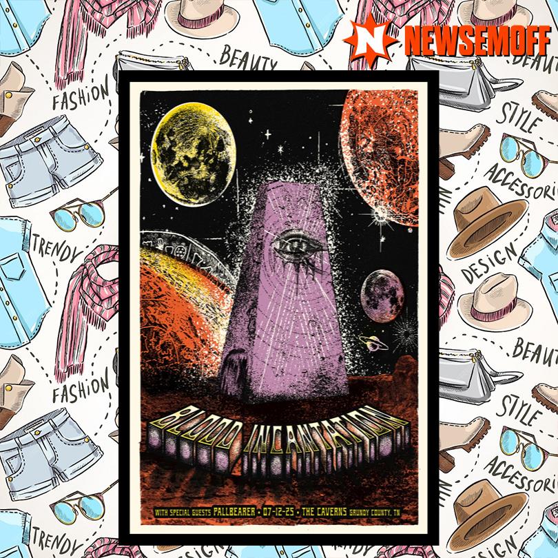 Blood Incantation July 12 2025 The Caverns Poster